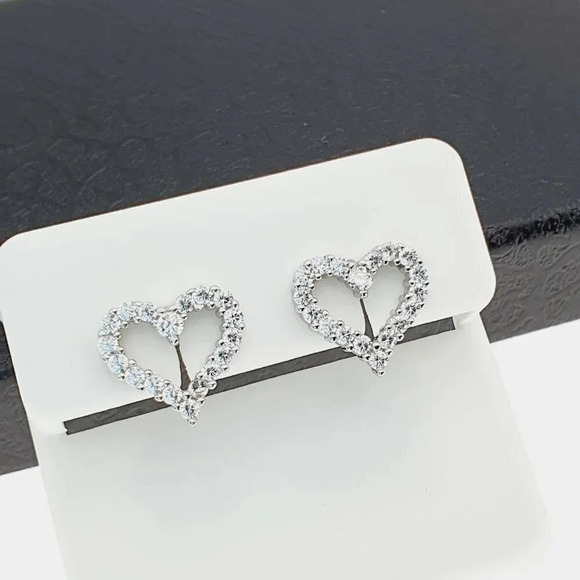 "925 sterling silver luxury CZ earrings for women/girls, Best for gift, RJUS2239 - Picture 6 of 11